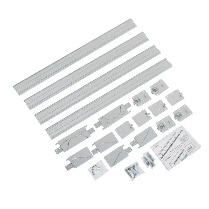 Accessoires de quincaillerie pour portes coulissantes d'armoires