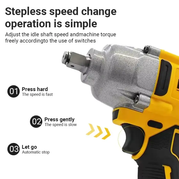 Dewalt DCF892 clé à chocs sans brosse à couple élevé outil électrique sans fil batterie 20V alimentation sans fil pour l'amélioration de l'habitat