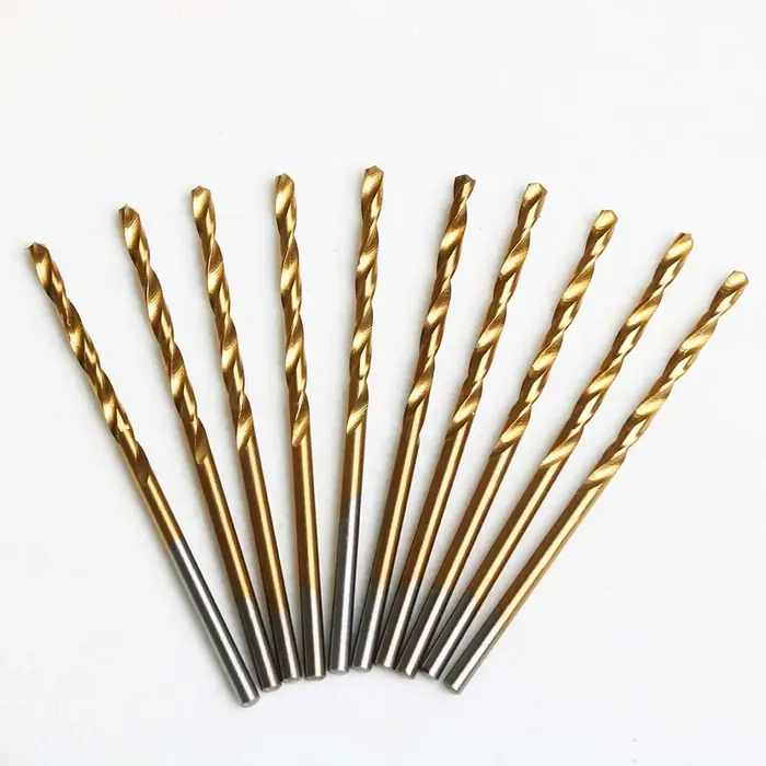 Jeu de forets hélicoïdaux en acier rapide, 10 pièces, outil de poinçonnage du métal, outils pour le