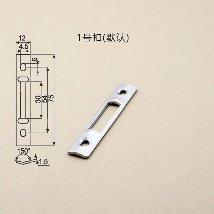 Serrure à crochet de barre de quincaillerie pour porte coulissante et fenêtre en alliage d'aluminium