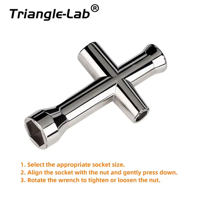 Trianglelab ® Mini clé à douille cruciforme quatre tailles (4mm