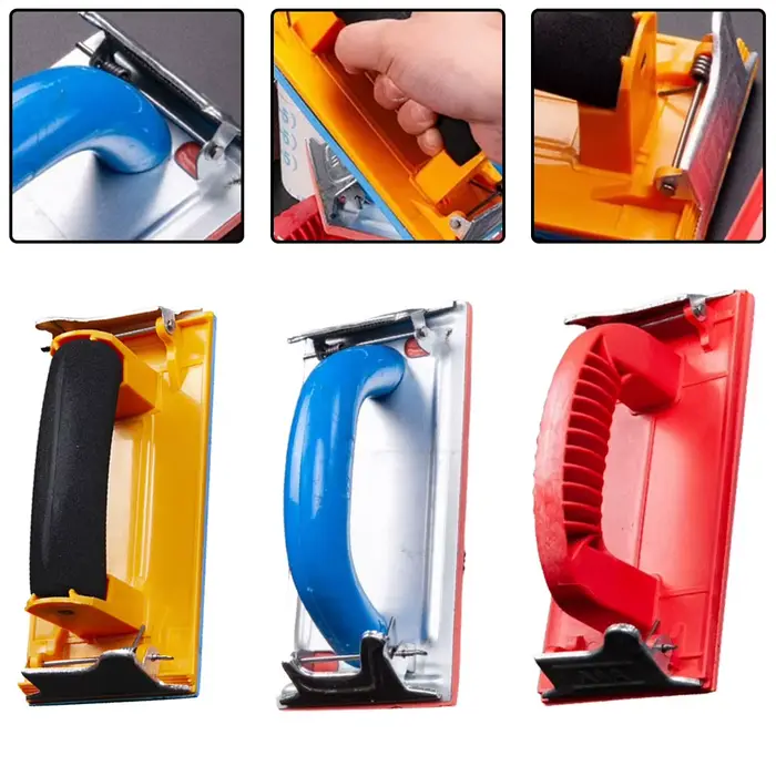 Support de papier de verre, outil de polissage, ponceuse à main, outil abrasif pour le travail du bo
