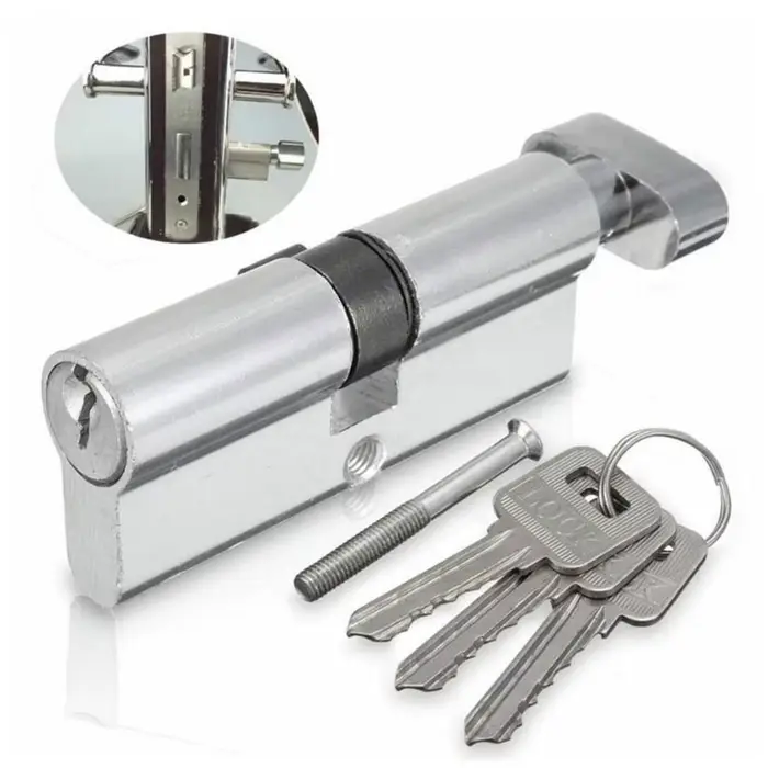 Serrure à cylindre de porte biaisée