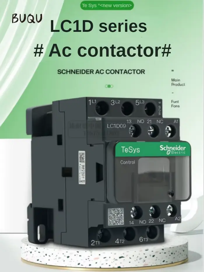 Nouveau contacteur tripolaire Schneider version noire AC 3P LC1D25 LC1D32 LC1D38 B7C F7C Q7C M7C 24V 110V 220V 380V