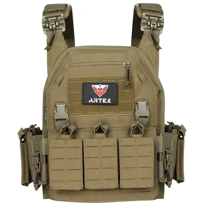 Gilet tactique porte-plaque vert Ranger avec sécurité à dégagement rapide Molle Chaleco Tactico Band