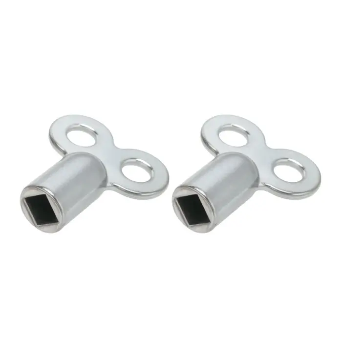 Clé de Valve d'échappement de radiateur en alliage de Zinc, 5 × 5mm, douille carrée, accessoire de r