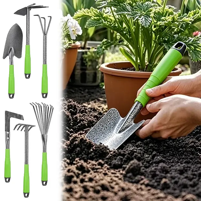 Ensemble d'outils de jardinage légers et robustes