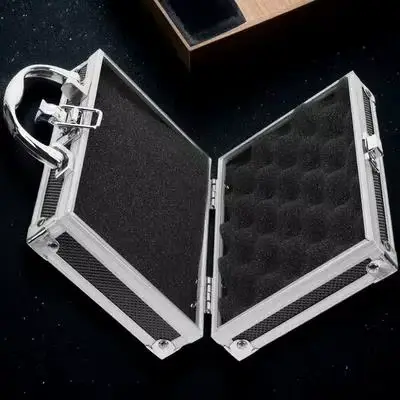Boîte à outils en métal Durable, organisateur avec insert en mousse, mallette de rangement d'outils 