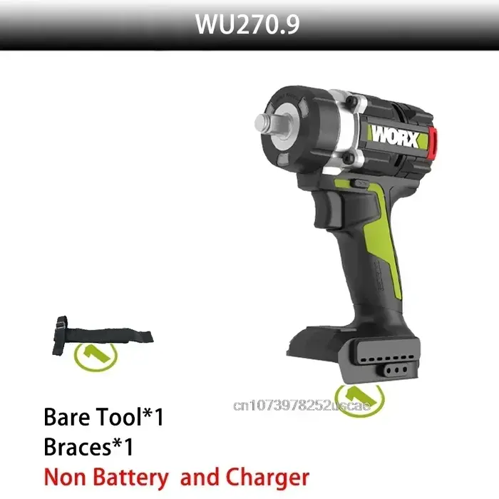 WORX WU270 1/2 Clé à chocs sans fil 700Nm 2900 tr/min 3300