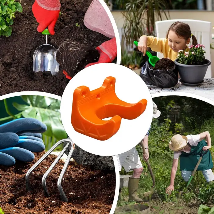 Support mural robuste pour outils de jardin, organisateur de rangement pour garage, idéal pour râtea