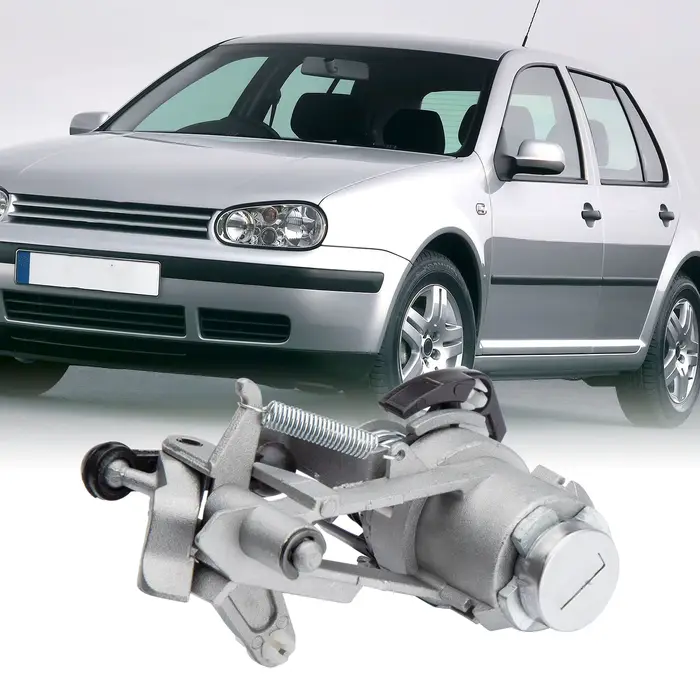 Cylindre de serrure de coffre avec 2 clés 1J6827297G pour Volkswagen Golf GIV Lupo Seat Arosa 1997-2006