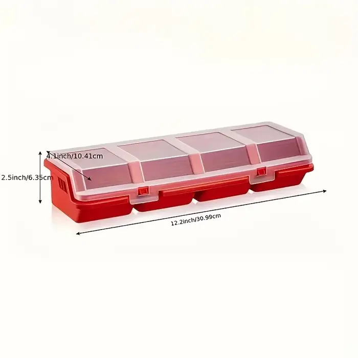 Boîte de rangement multi-compartiments pour vis et petites pièces, 1 pièce/2 pièces, boîte de rangem