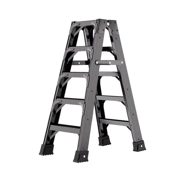 Escabeau pliant robuste à 3 marches en aluminium, escabeau portable pour la maison et la cuisine, stable, antidérapant, renforcé