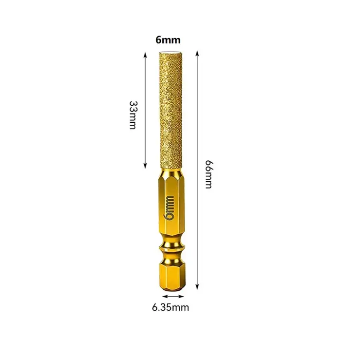 D6 8 10 12 4 pièces forets à noyau de diamant filetage de forage à sec tige hexagonale foret