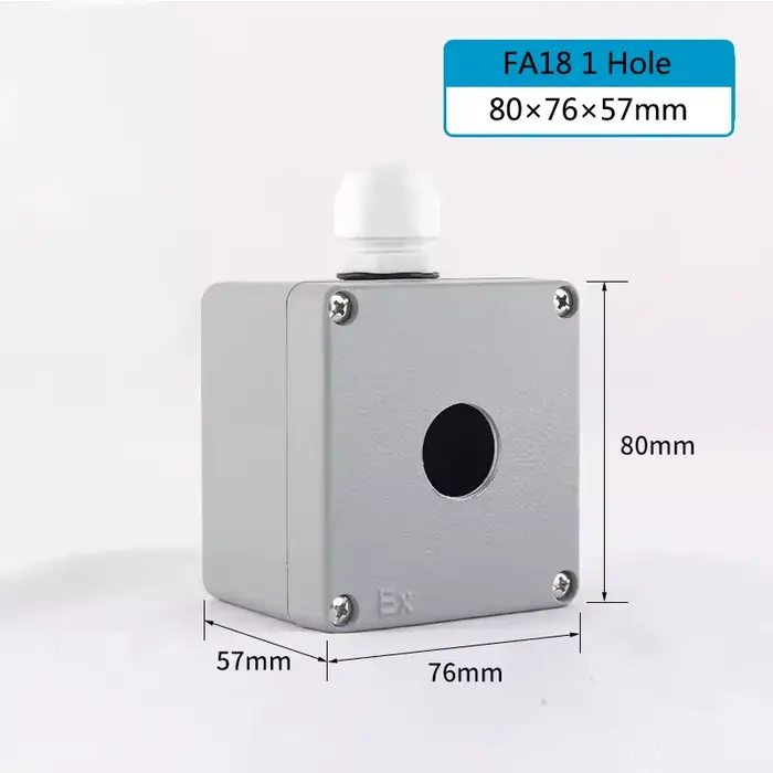Boîtier étanche en aluminium moulé pour extérieur, bouton résistant à l'eau, boîte de jonction scell