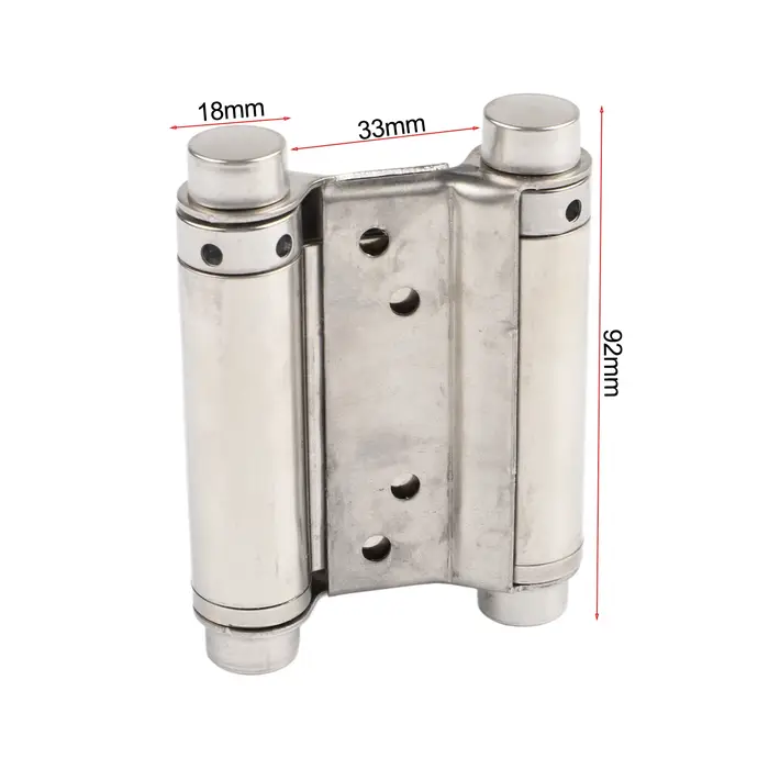 Charnière à double ressort en métal pour porte double face