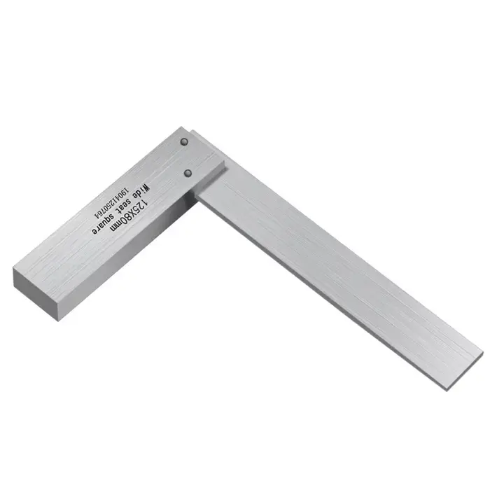 Règle d'angle en acier au carbone de haute précision en forme de L 90° ° Outil de mesure