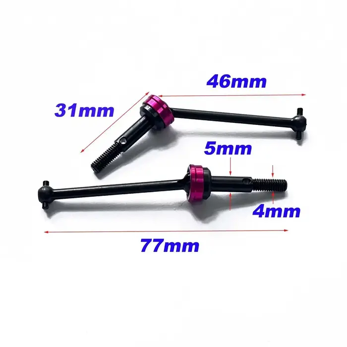 Arbre d'entraînement en acier Axe oscillant CVD # SAK-D535 pour voiture 1/10 RC Sakura D4 D5S D5 D5