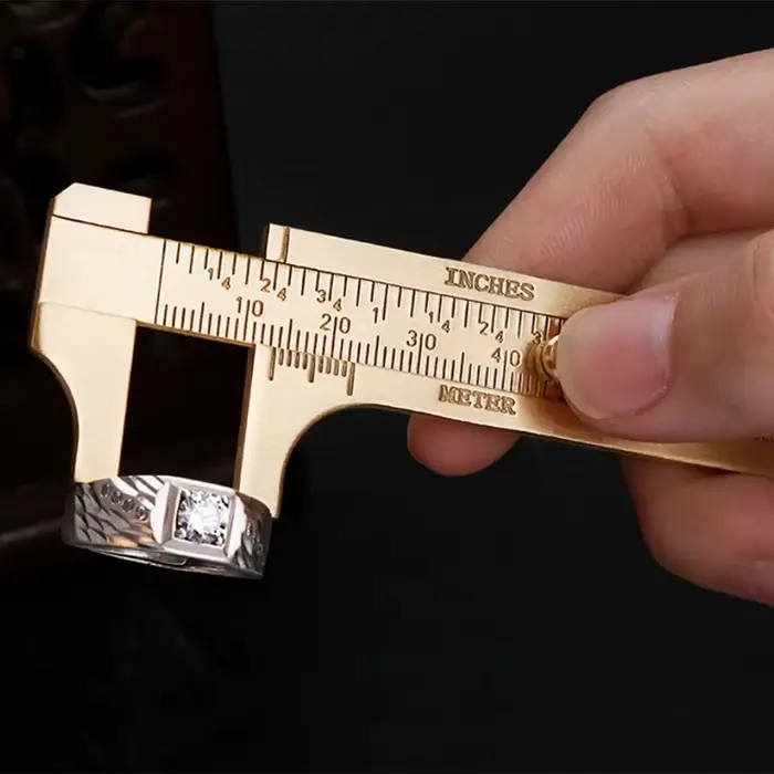 Mini pied à coulisse en laiton métrique impérial MM pouces