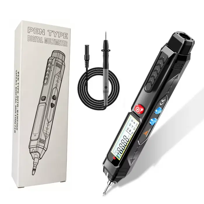 Multimètre numérique automatique de type stylo 6000 points avec écran LCD pour la mesure de tension 