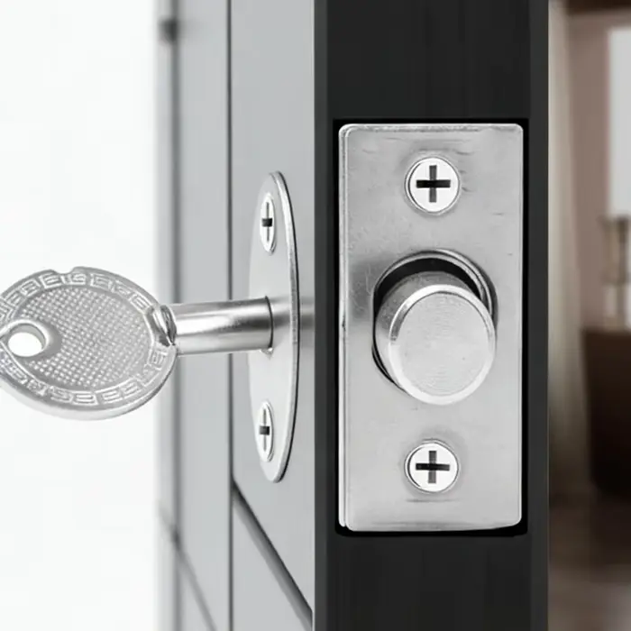 1-3 ensembles de serrures métalliques robustes invisibles à mortaise pour portes