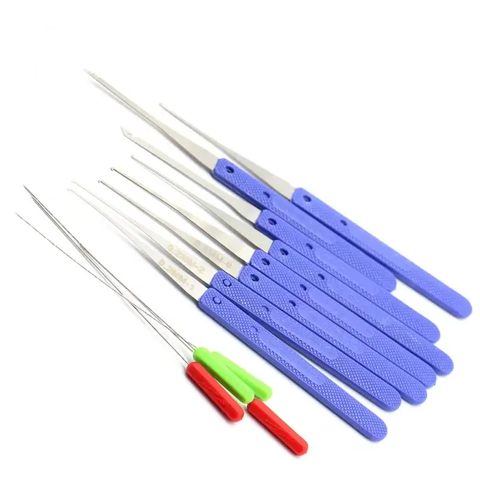 Kit d'outils de serrurier 12 pièces pour l'extraction de clés cassées, crochets de retrait de clés,