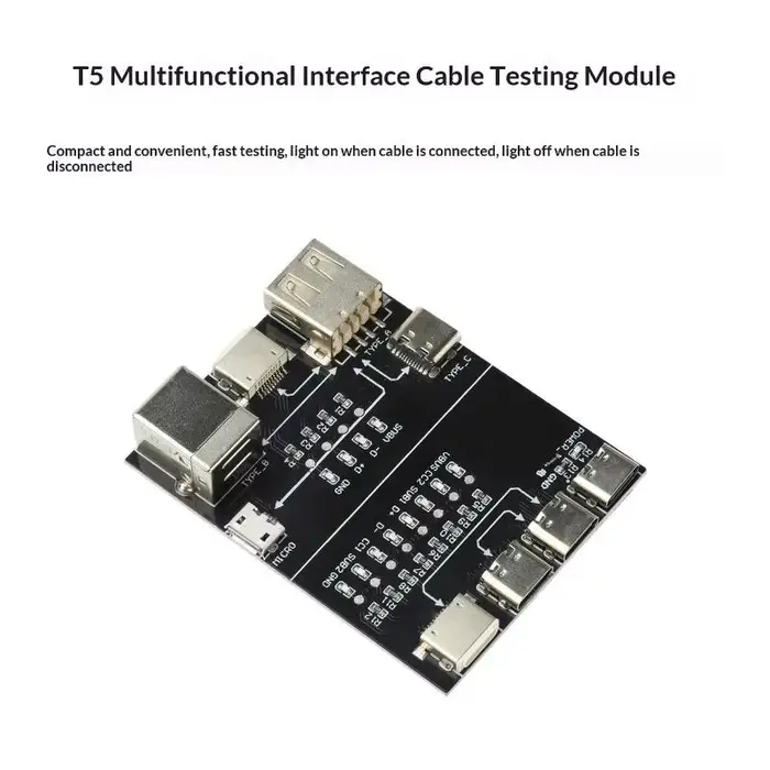 Module de test de câbles T5 avec interface pour test de continuité des fils, utilisation multifoncti
