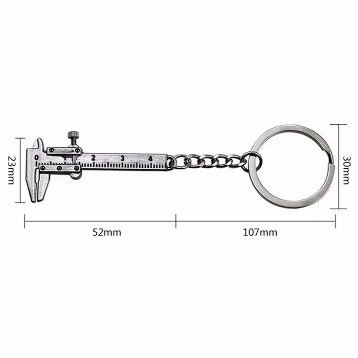 Règle réglable 0-4cm, porte-clés de voiture