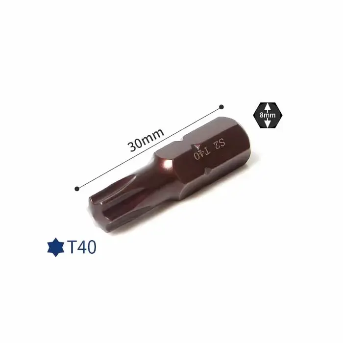 Tournevis Torx magnétique court 5/16 '8mm