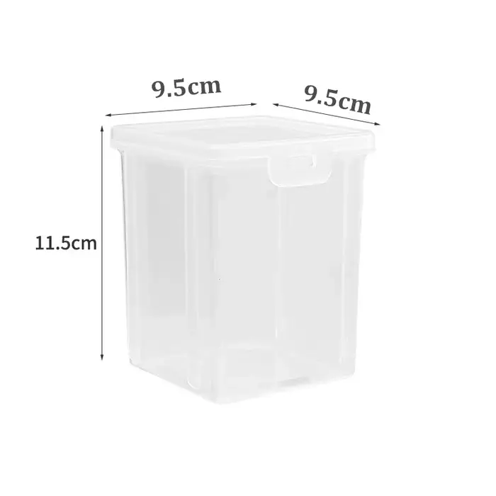 Boîte de rangement multifonctionnelle en plastique transparent pour outils de couture