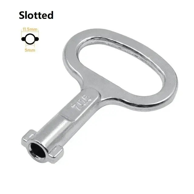 Clé à fente triangulaire pour serrure de porte d'ascenseur
