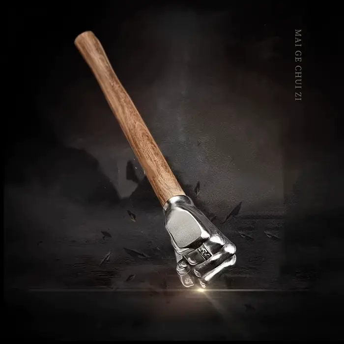 Marteau en acier inoxydable avec manche en bois - Haute dureté