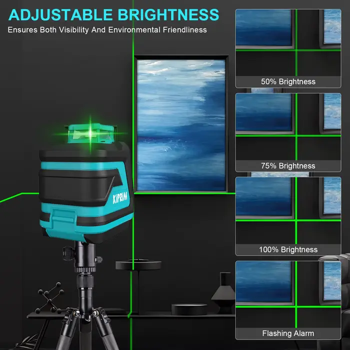Kiprim niveau Laser 2 lignes/5 lignes 360