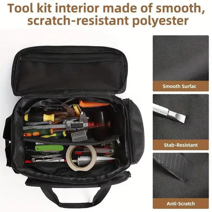 Sac de rangement d'outils de grande capacité