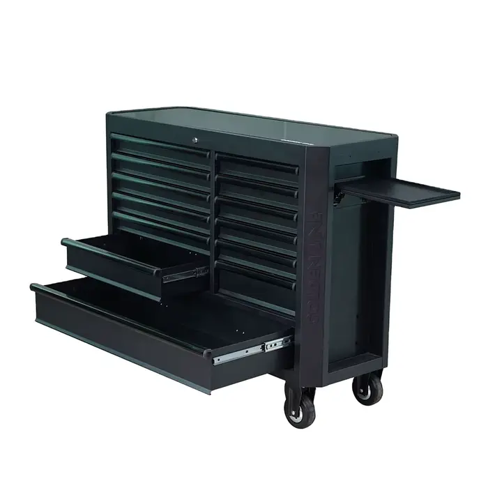 Chariot d'atelier robuste avec armoire à outils