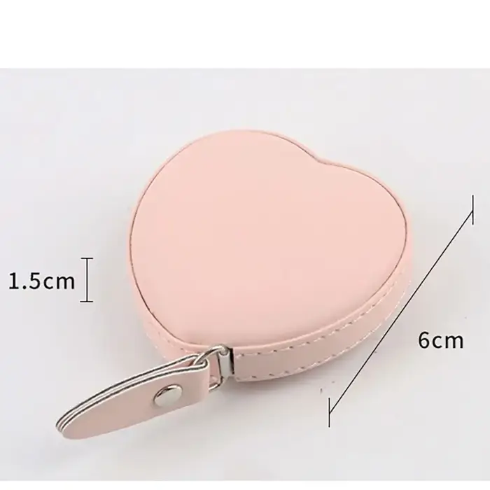 Ruban à mesurer portable en forme de cœur mignon
