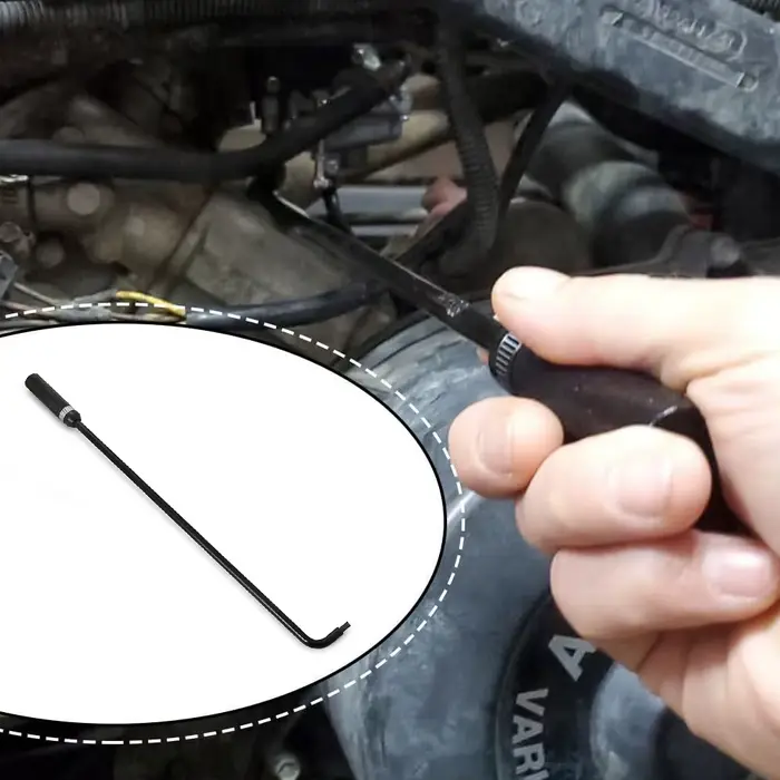 Outil de réglage du vison de réglage du carburateur, tournevis à angle de 110 degrés de 16,34 pouces