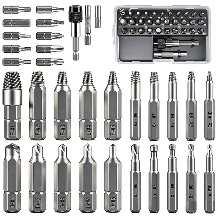 Kit d'extracteur de vis endommagé avec foret d'extension de manchon