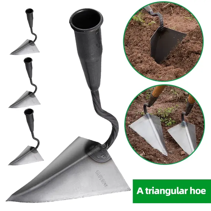 Houe de sol triangulaire pour la plantation de légumes domestiques