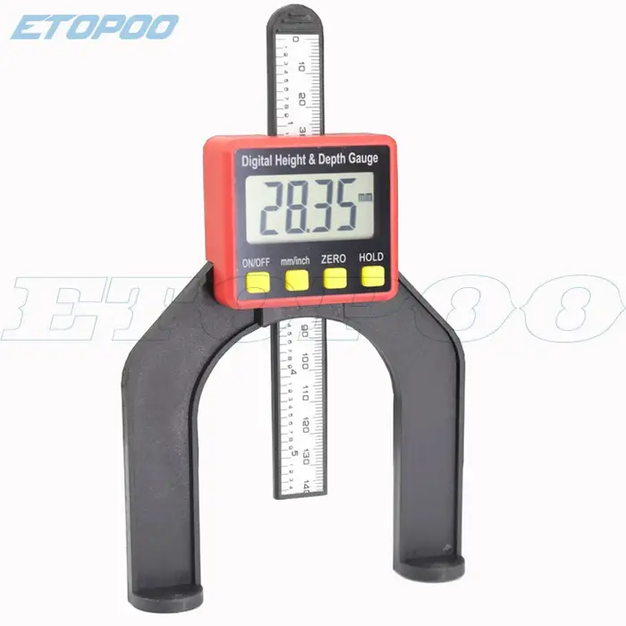 ETOPOO 80CMLCD magnétique auto-baste ouverture routeurs à main Instrument de mesure jauge de profondeur numérique