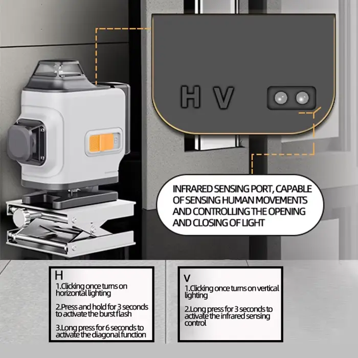 Nouveau niveau laser 4D 12/16 lignes