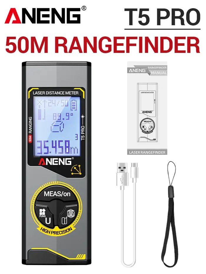 Télémètre laser ANENG T3 T3 Pro T5 T5 Pro 30M 50M