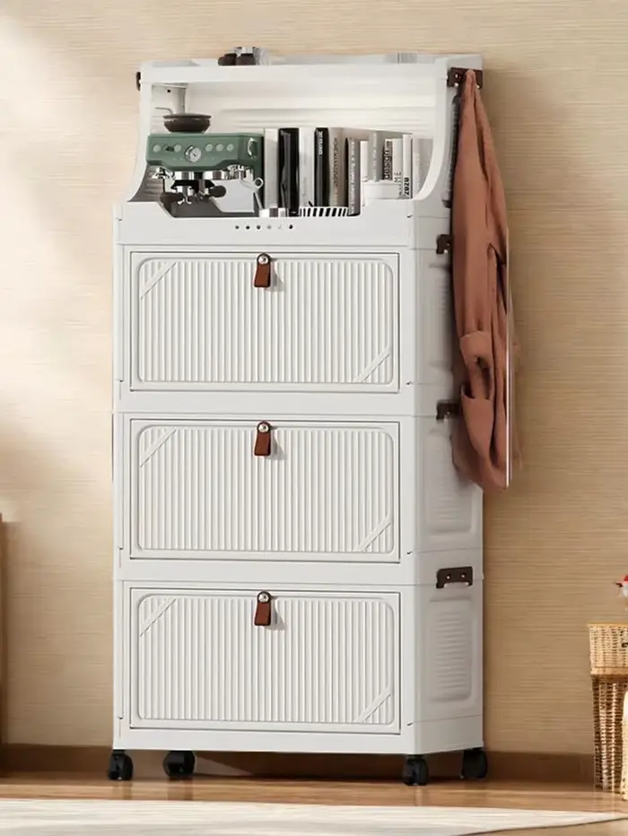 Armoire de rangement sur pied multicouche