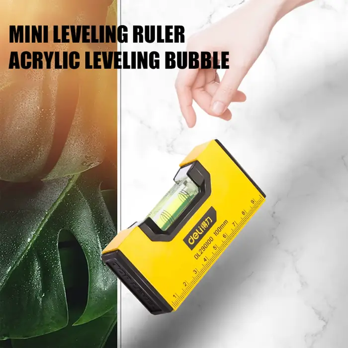 Deli – niveau de poche magnétique Portable de 100mm