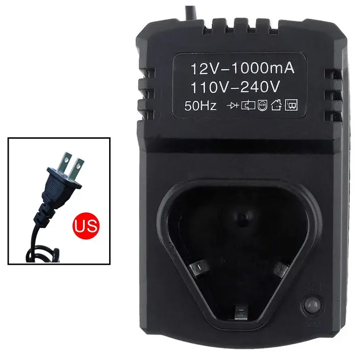 Support de chargeur Rechargeable Li-ion 12V DC US/EU 110-240V pour perceuse électrique