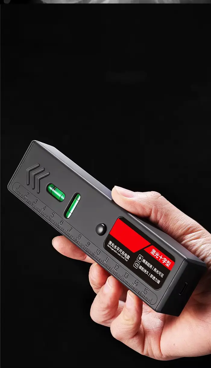 Niveau laser noir multifonctionnel pour la mesure horizontale et verticale
