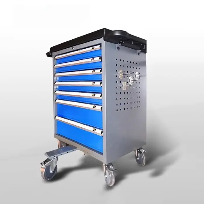 Boîte à roulettes à 7 tiroirs, armoire à outils/chariot/coffre, ensemble d'outils de rangement, boît