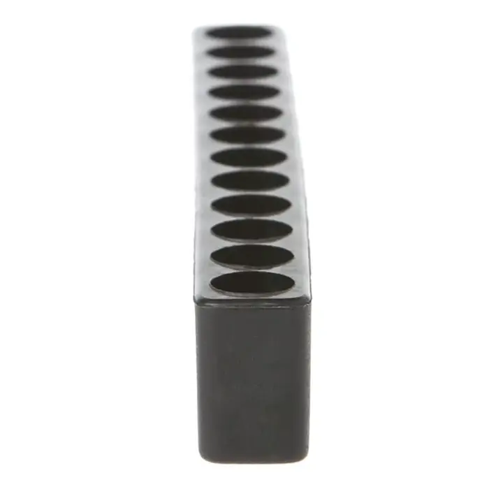 Trou de tournevis 10/12 trous tige hexagonale porte-embout tête en plastique mallette de rangement outil