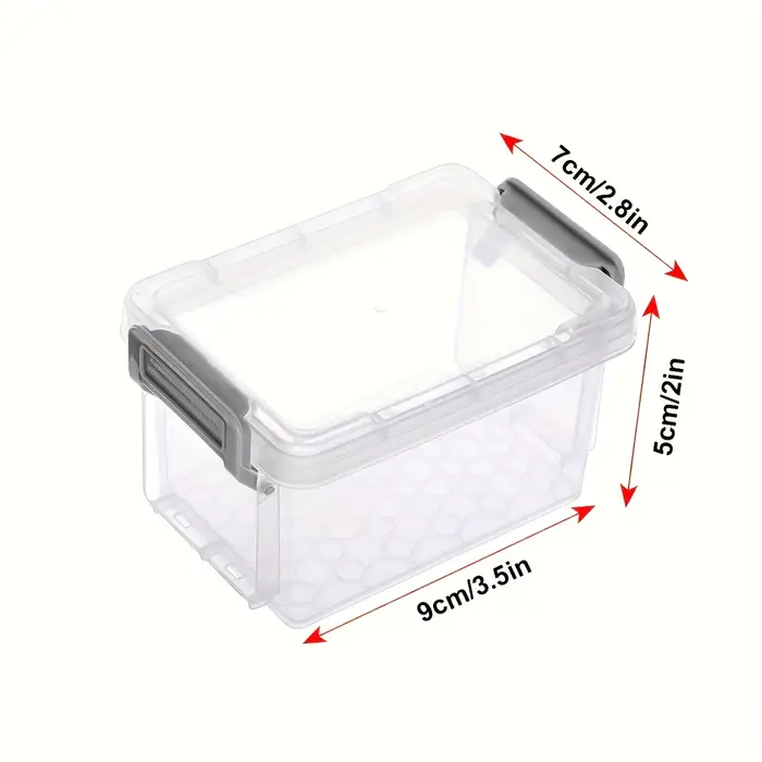 Boîte de rangement en plastique avec couvercle