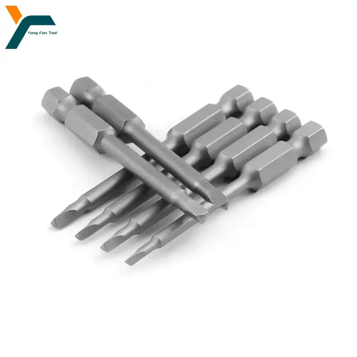 Embout de tournevis triangulaire, tige hexagonale de 1/4 pouces, 65mm, embout à tête triangulaire, o